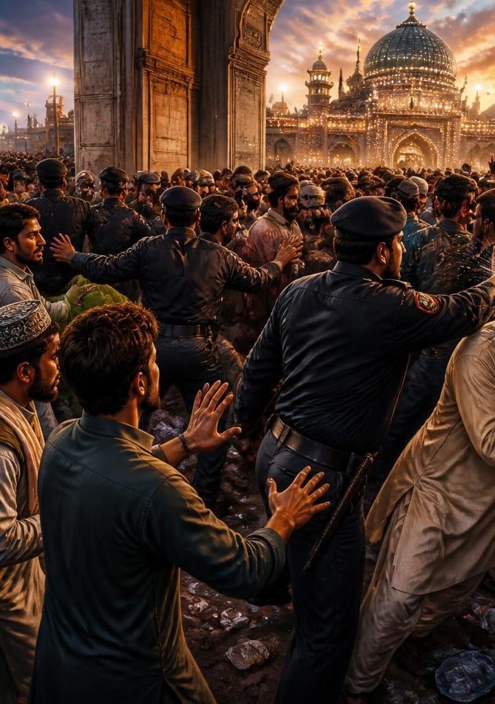 Public Outrage Over Poor Arrangements at Baba Farid Urs, Police Accused of Slapping Devotees