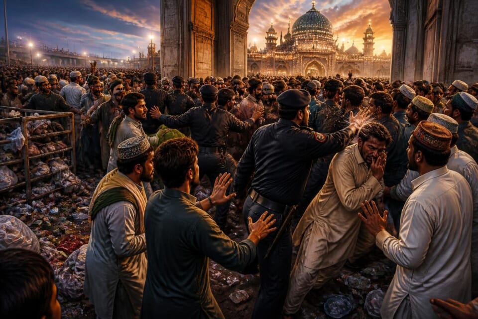 Public Outrage Over Poor Arrangements at Baba Farid Urs, Police Accused of Slapping Devotees