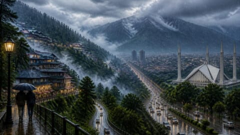 Rain Cools Murree While Heavy Showers Hit Islamabad and KP