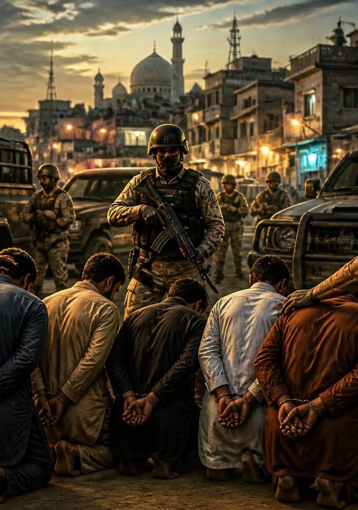 Rangers Arrest 5 in Karachi Operations