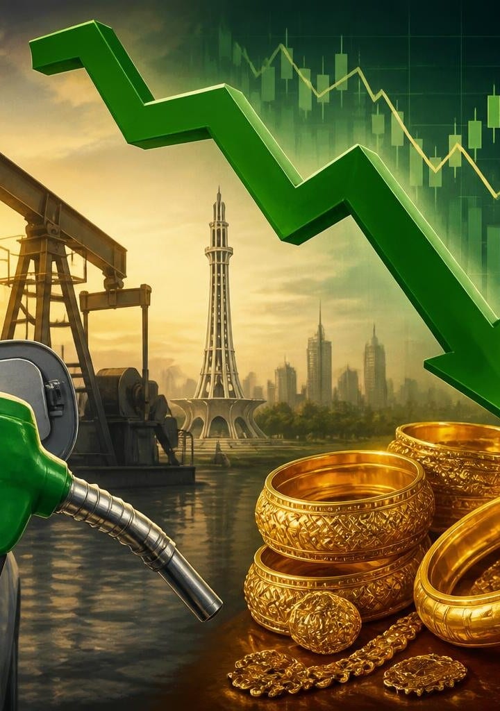 Reports Indicate Drop in Petrol and Gold Prices