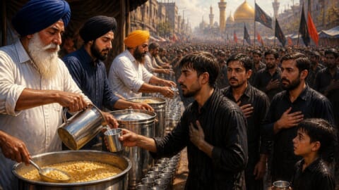 Sabeels and Langar Arranged for Ashura Mourners; Sikh Community Provides Support