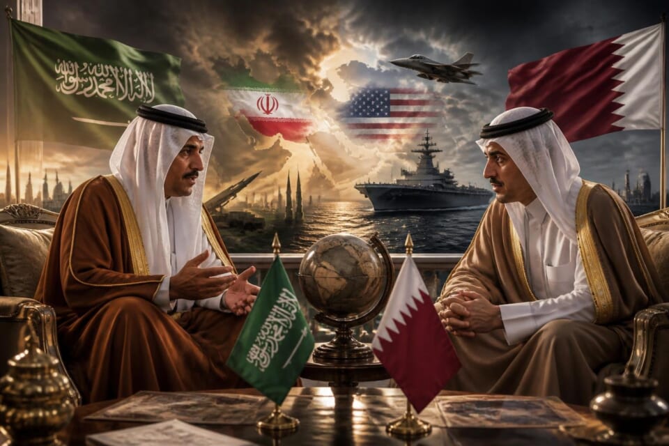 Saudi and Qatari Foreign Ministers Discuss Iran-US Tensions