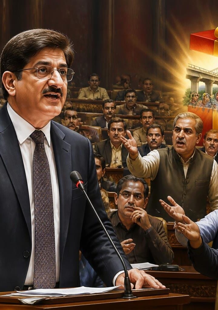 Sindh CM Murad Ali Shah Criticises Opposition in Assembly Speech
