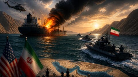 Tensions Rise in Strait of Hormuz After Cargo Ship Attack