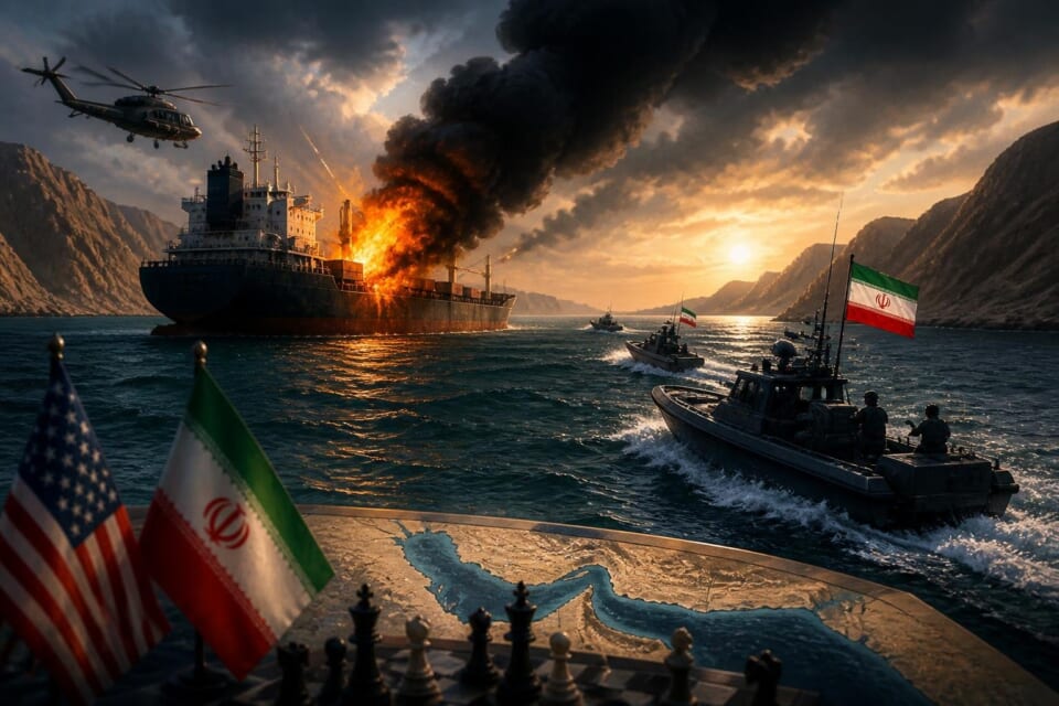 Tensions Rise in Strait of Hormuz After Cargo Ship Attack