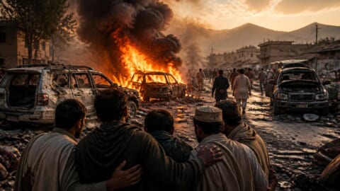 Tragic explosion in Bannu targets vehicles, condolences expressed.