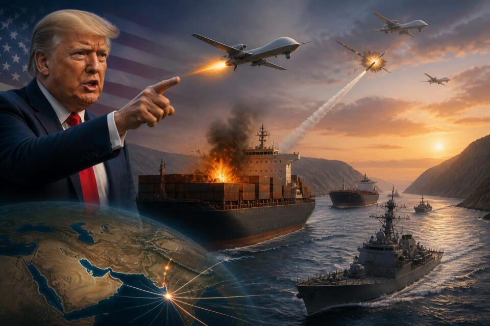 Trump Accuses Iran of Drone Attack in Strait of Hormuz