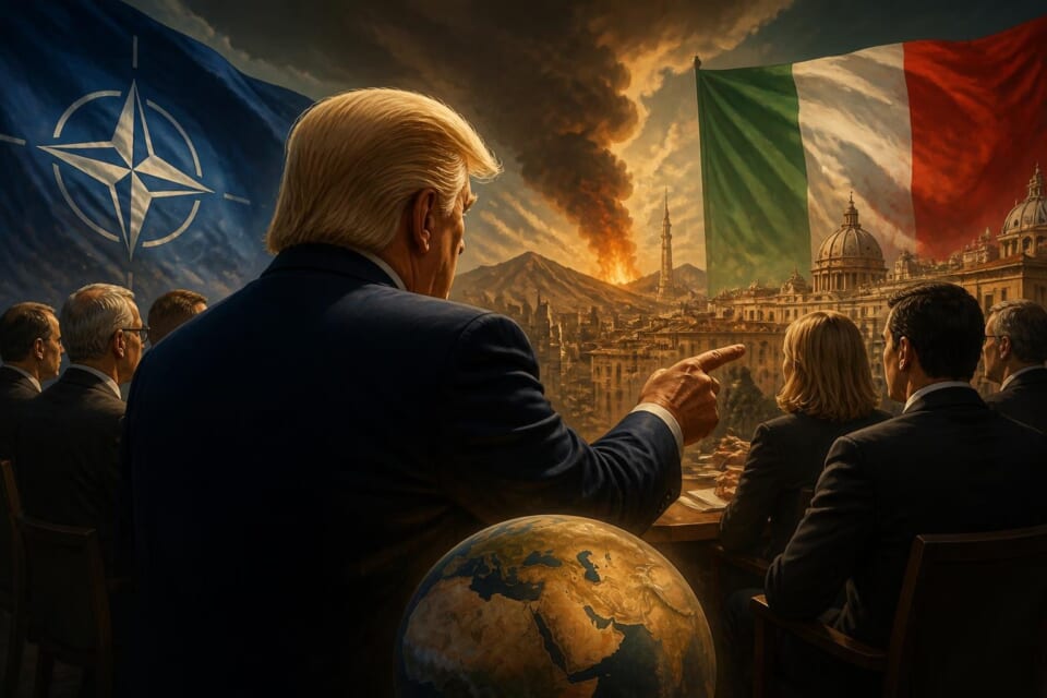 Trump criticizes NATO allies and Italy over Iran issue.