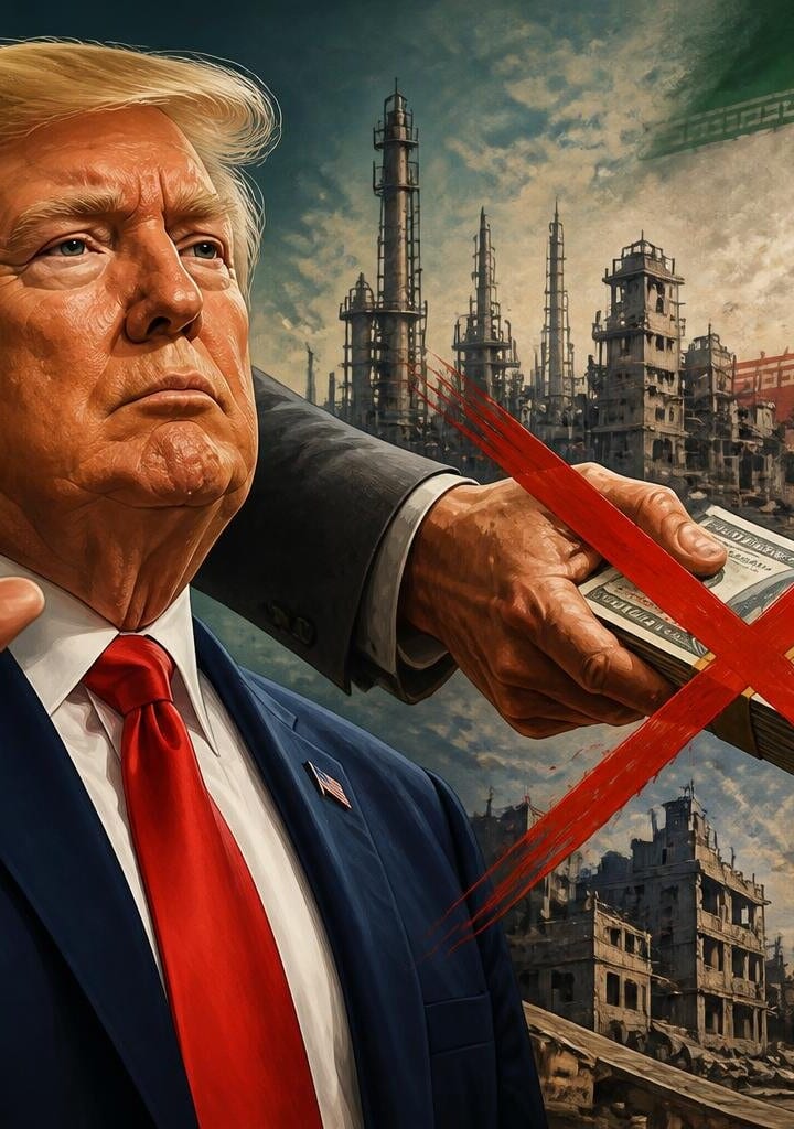 Trump Denies US Giving $300 Billion to Iran for Reconstruction