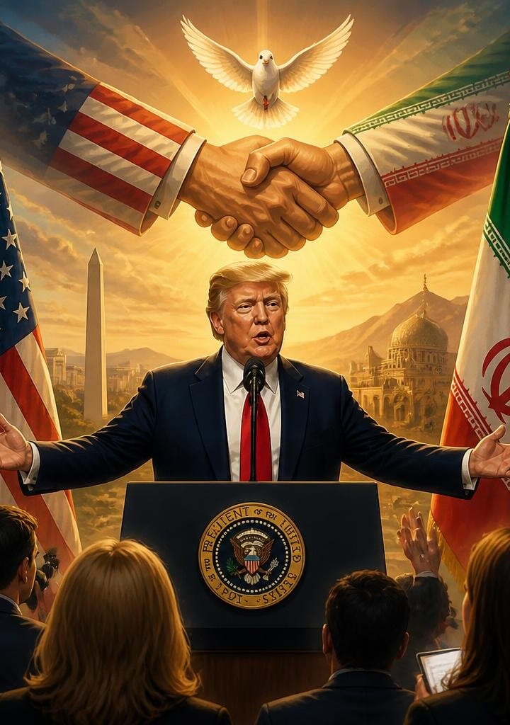 Trump’s News Conference on US-Iran Peace Deal