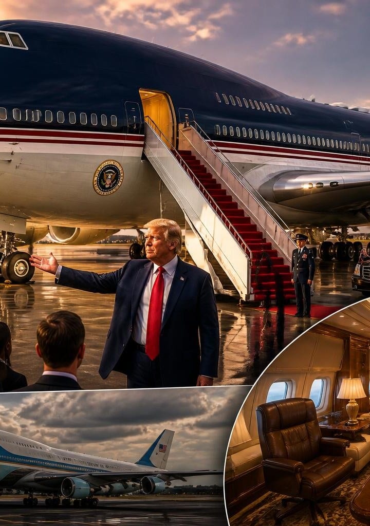 Trump Unveils Luxurious New Air Force One Gifted by Qatar