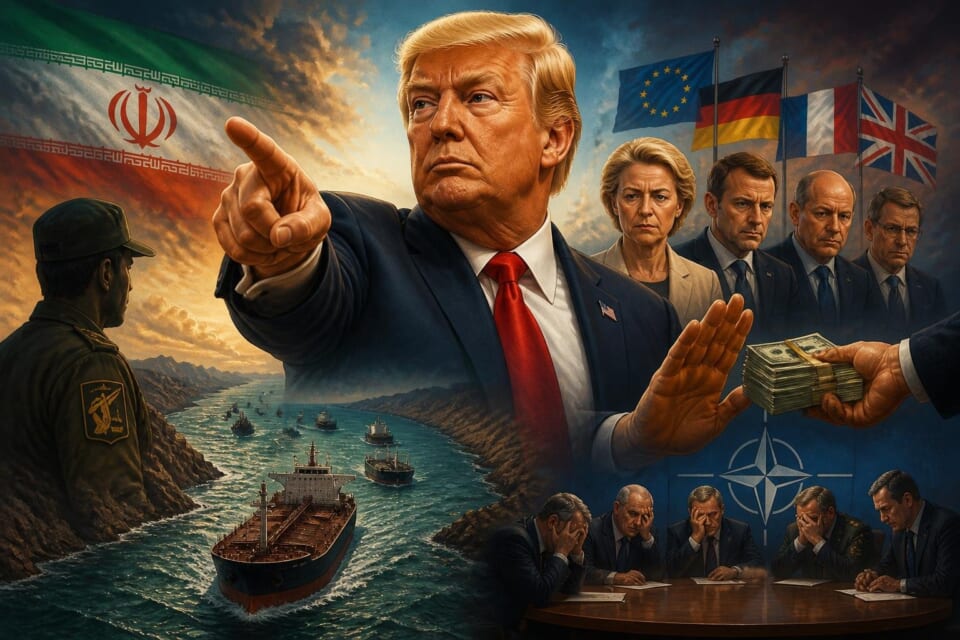 Trump Warns Iran Over Strait of Hormuz, Criticises European Allies