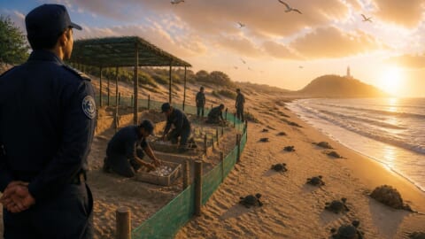 Turtle Hatchery on Astola Island Reactivated by Coast Guards