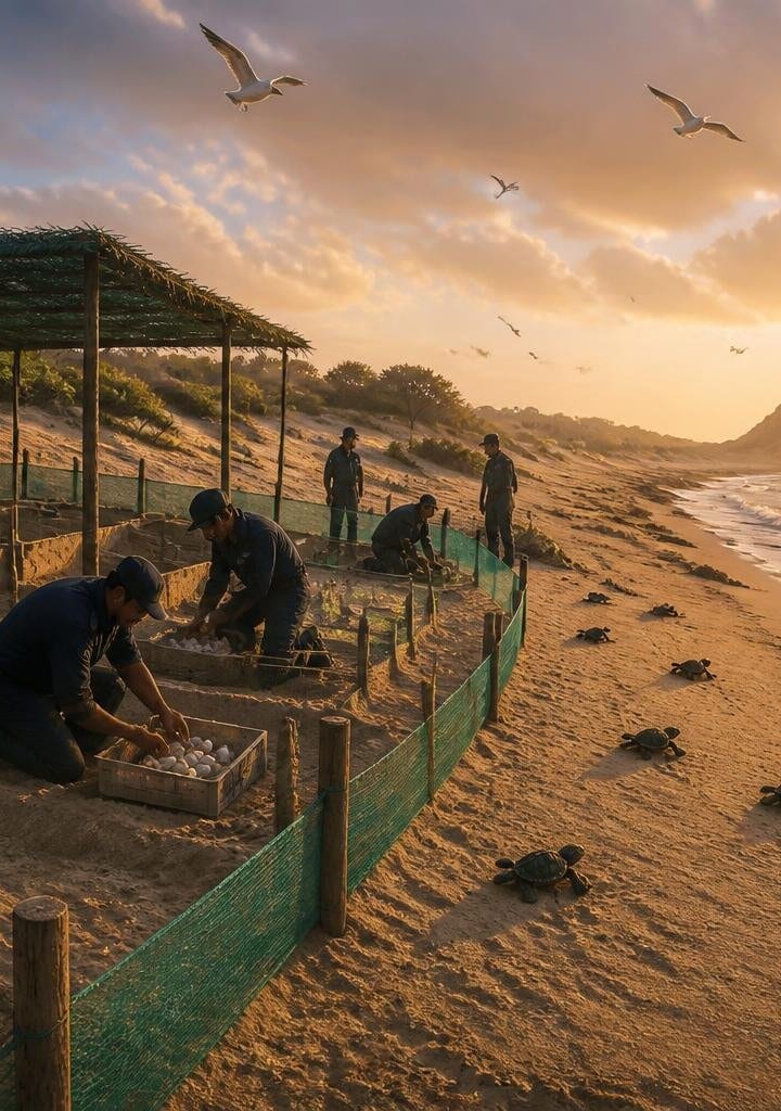 Turtle Hatchery on Astola Island Reactivated by Coast Guards
