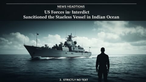 US Forces Interdict Sanctioned Stateless Vessel in Indian Ocean