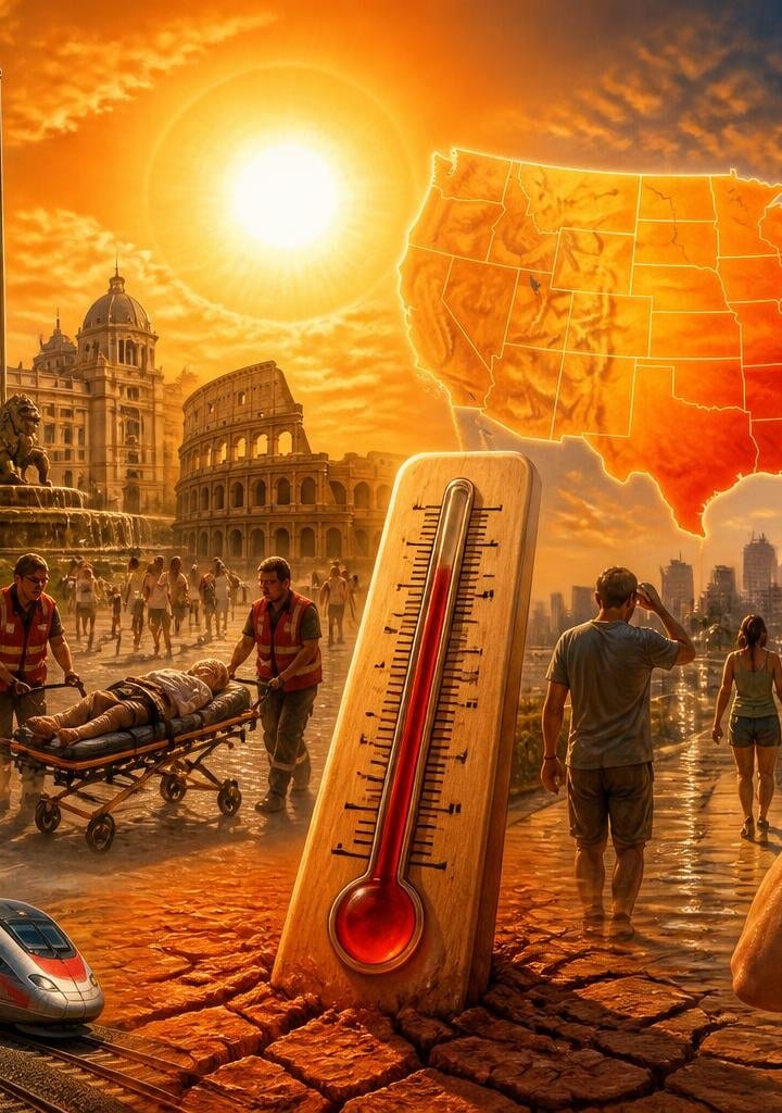 US Issues Heat Warning After Deadly European Heatwave