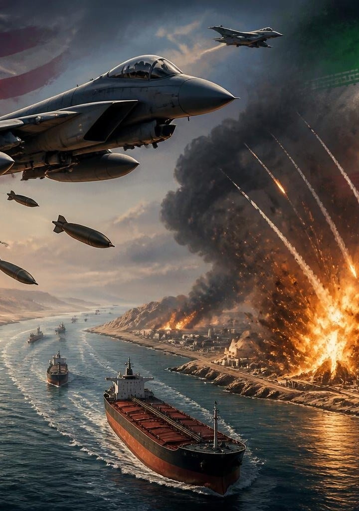 US Launches Airstrikes on Iranian Targets Amid Tensions in Strait of Hormuz