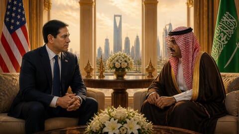 US Official Marco Rubio Meets Saudi FM Faisal Bin Farhan