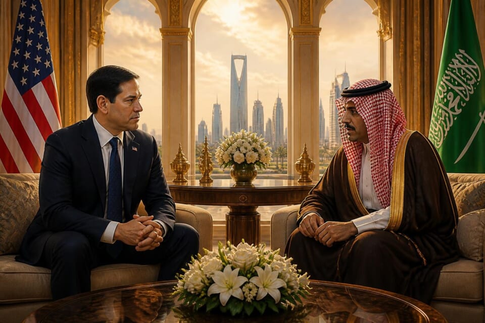 US Official Marco Rubio Meets Saudi FM Faisal Bin Farhan