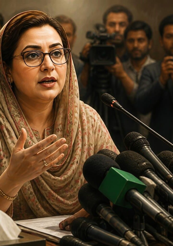 Uzma Bukhari Holds Media Talk