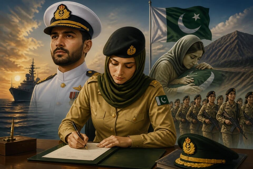 Wife of Martyred Navy Officer Lt Cdr Hamza Joins Pakistan Army