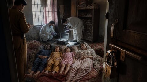 Woman and Three Children Found Dead in Okara Home