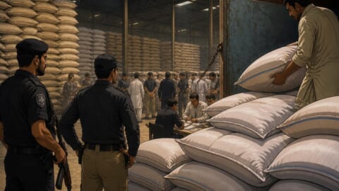 40,000 Wheat Bags Recovered in Karachi Amidst Crackdown on Hoarding and Theft
