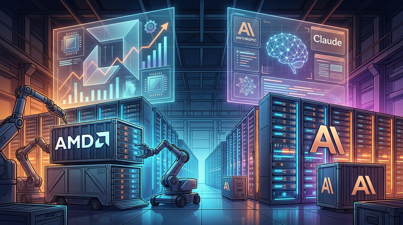 AMD to Sell Anthropic Billions in AI Servers, Invest $5 Billion
