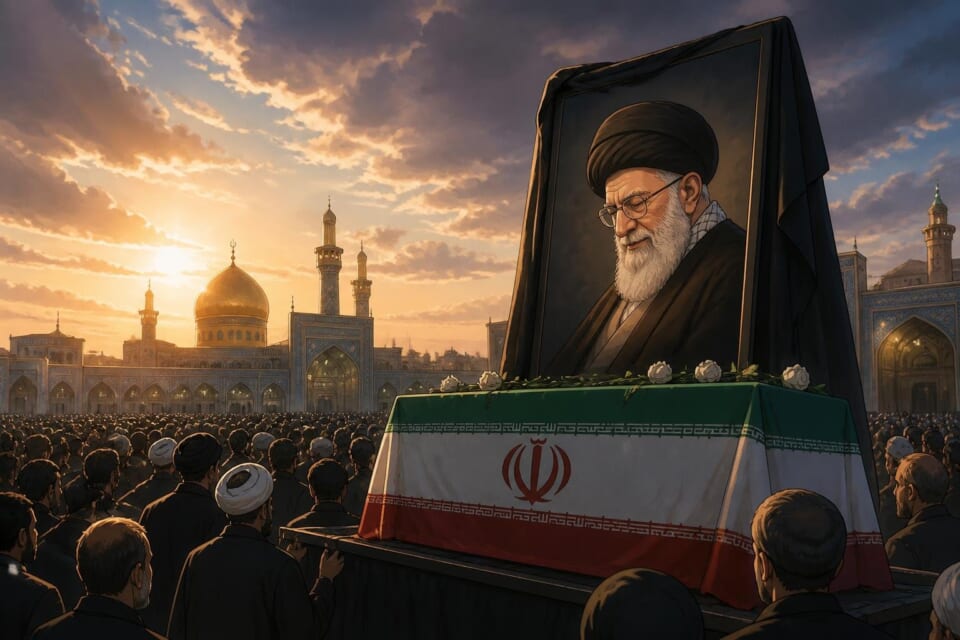 Khamenei’s Burial in Mashhad Amidst Calls for Revenge