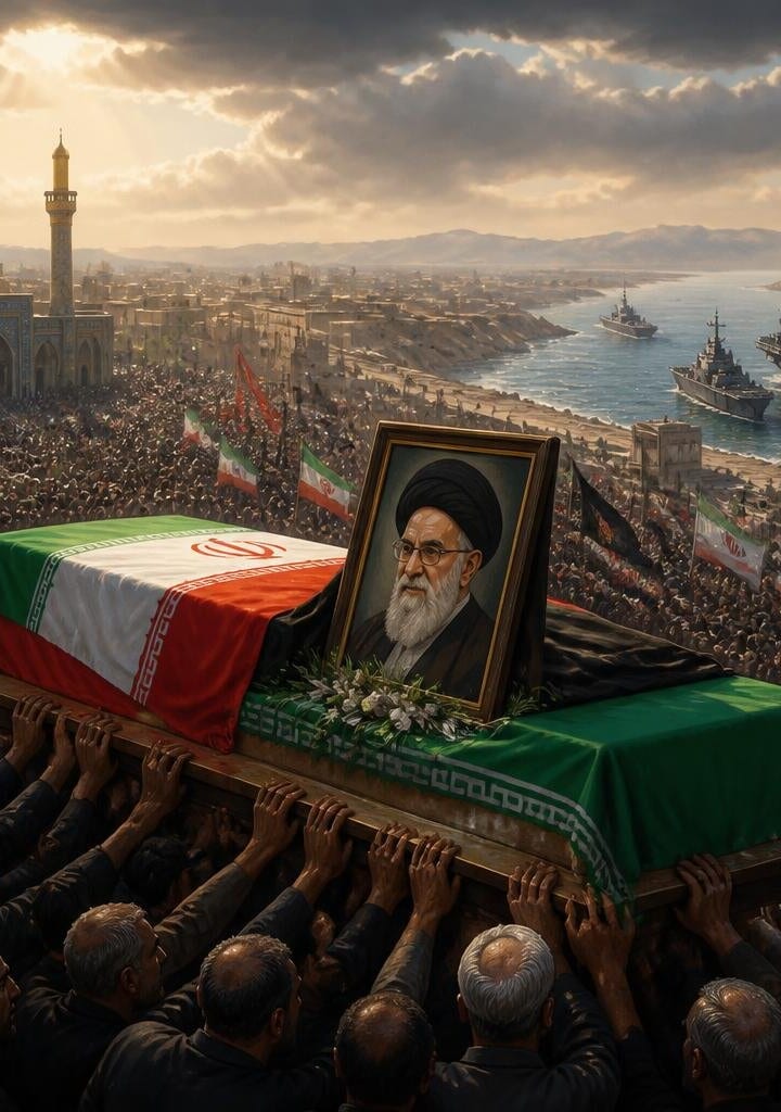 Funeral Prayers for Ayatollah Ali Khamenei Held in Mashhad