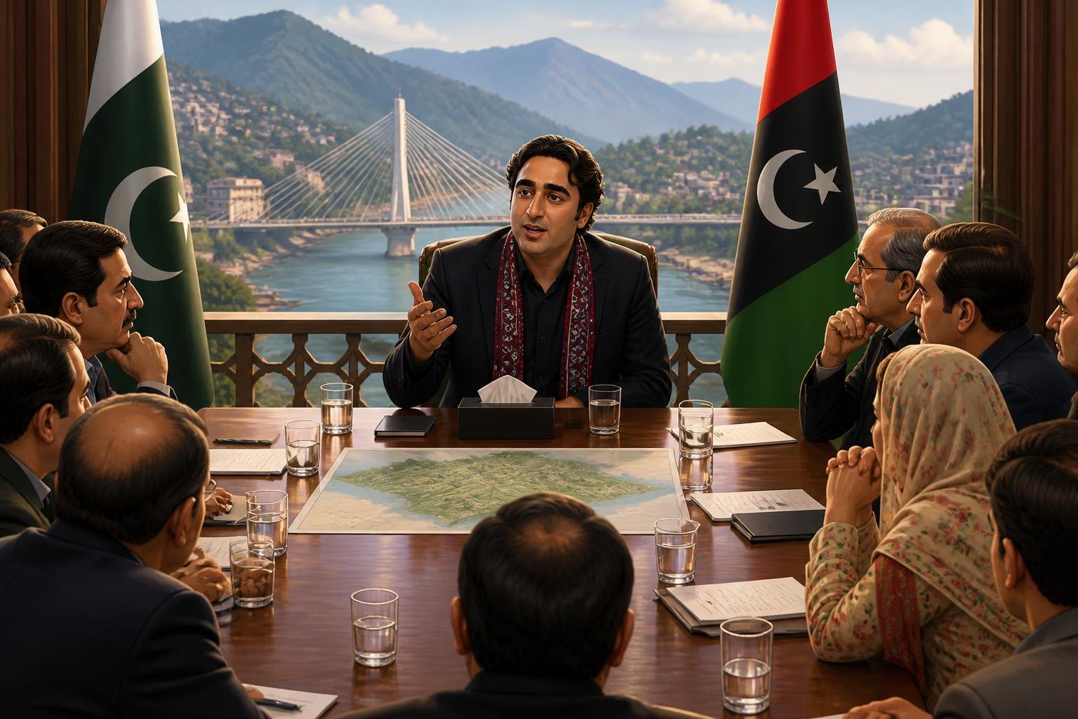 بلاول بھٹو کا آزاد کشمیر میں پرامن حل کا مطالبہ، مولانا فضل الرحمان سے صورتحال پر تبادلہ خیال