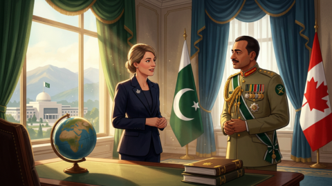 کینیڈین وزیر خارجہ کی فیلڈ مارشل منیر سے ملاقات، تعلقات پر تبادلہ خیال