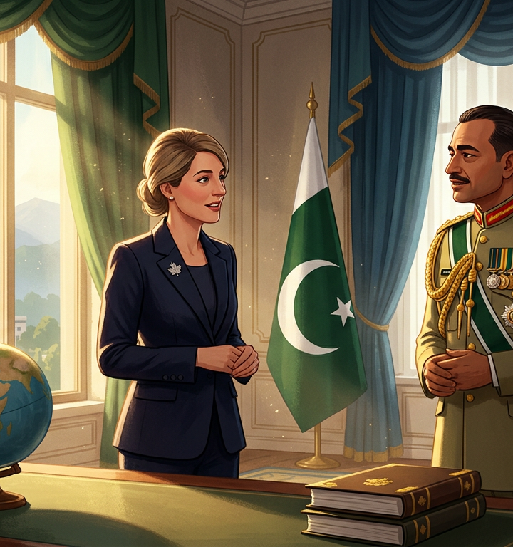 کینیڈین وزیر خارجہ کی فیلڈ مارشل منیر سے ملاقات، تعلقات پر تبادلہ خیال