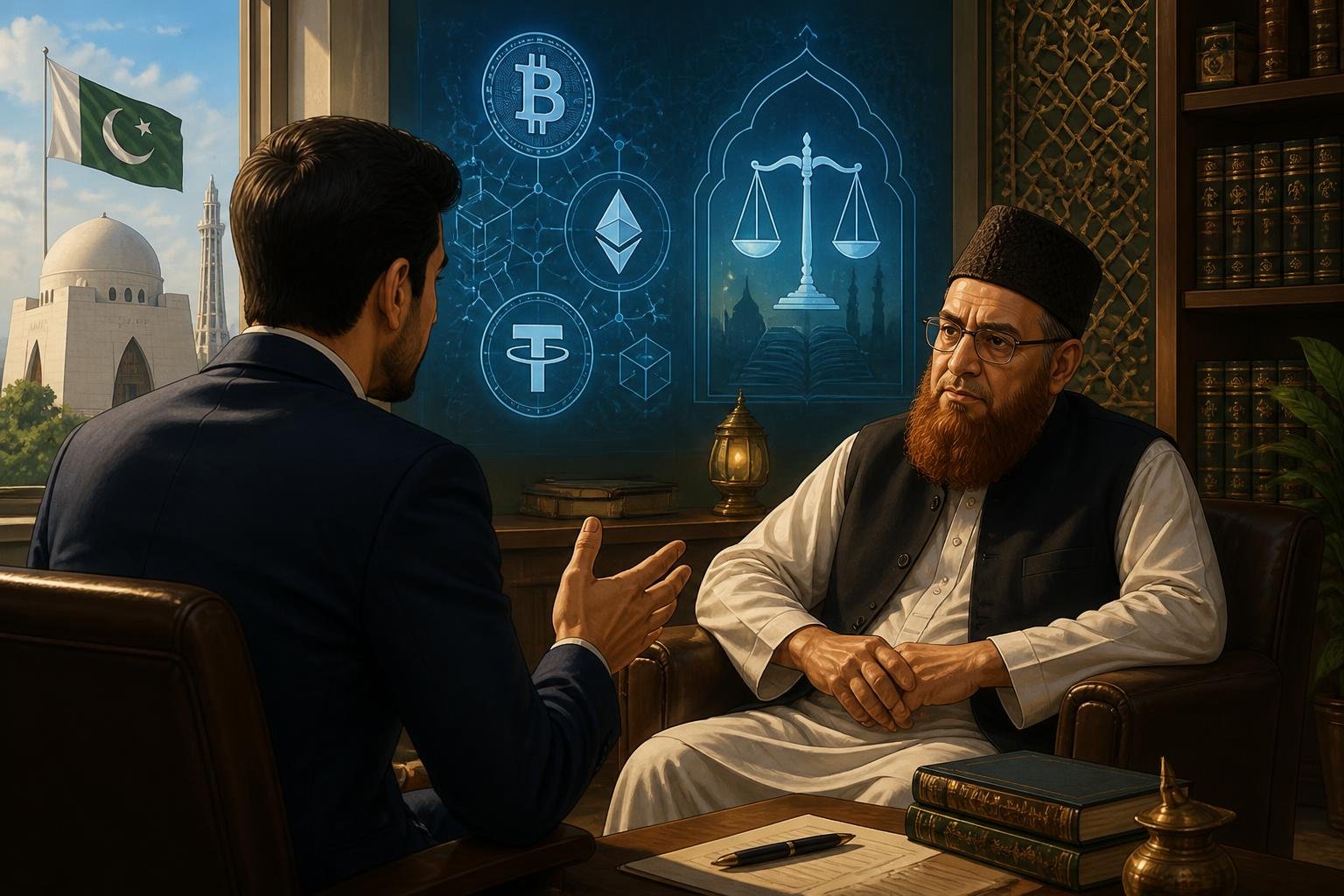 Crypto Czar Discusses Shariah Status of Digital Assets with Mufti Taqi Usmani