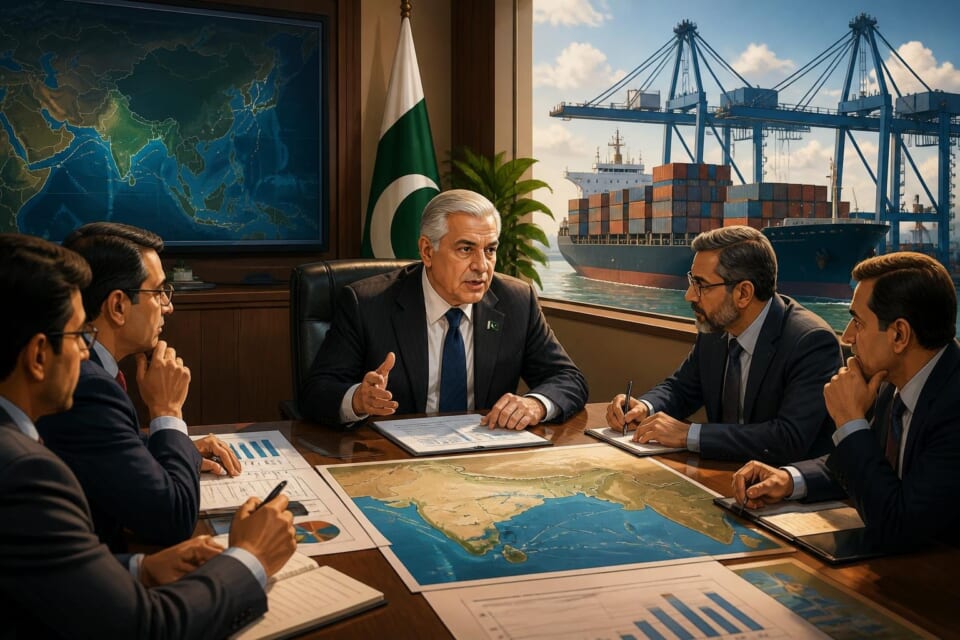 Deputy Prime Minister Ishaq Dar Chairs High-Level Meeting on Port Connectivity