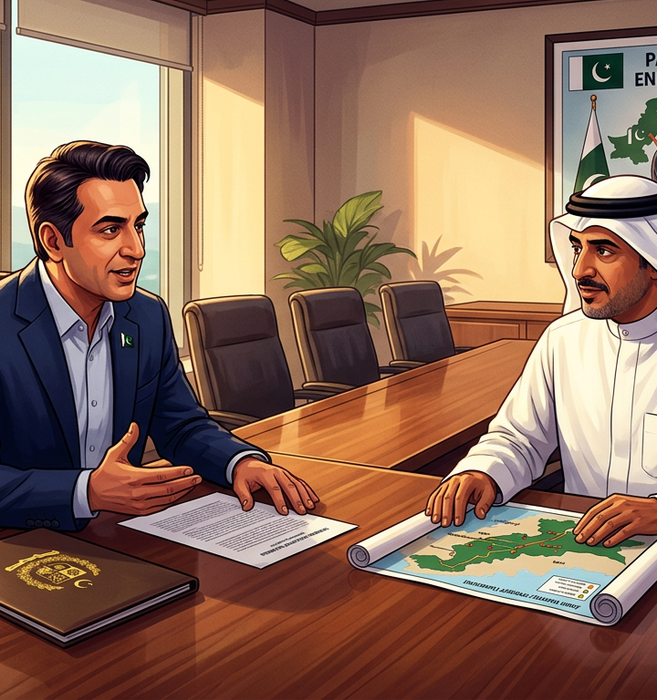 Federal Minister Ali Pervaiz Malik Meets KUFPEC VP on Energy Cooperation