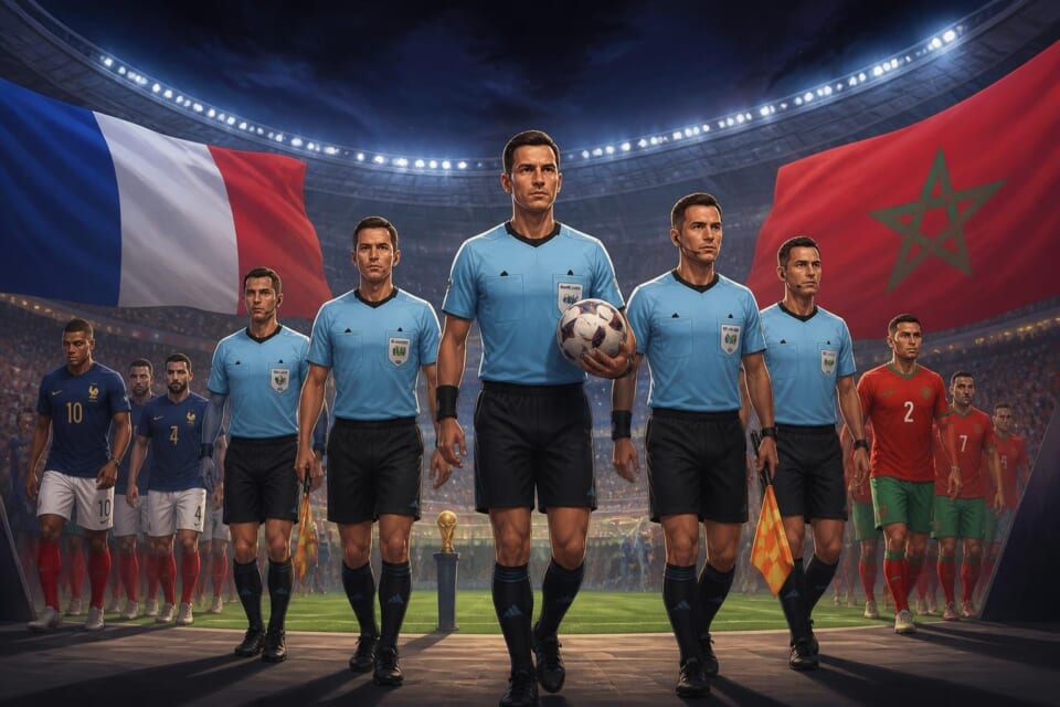 FIFA World Cup Quarterfinals: France vs Morocco Match Officials Appointed