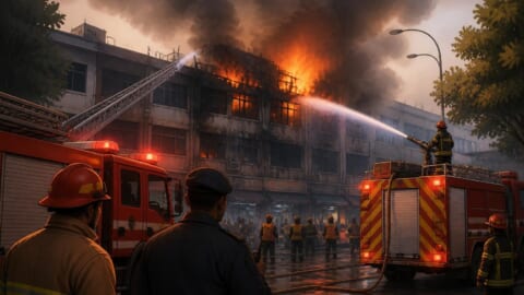 Fire Erupts and is Contained in Islamabad’s G-9 Markaz