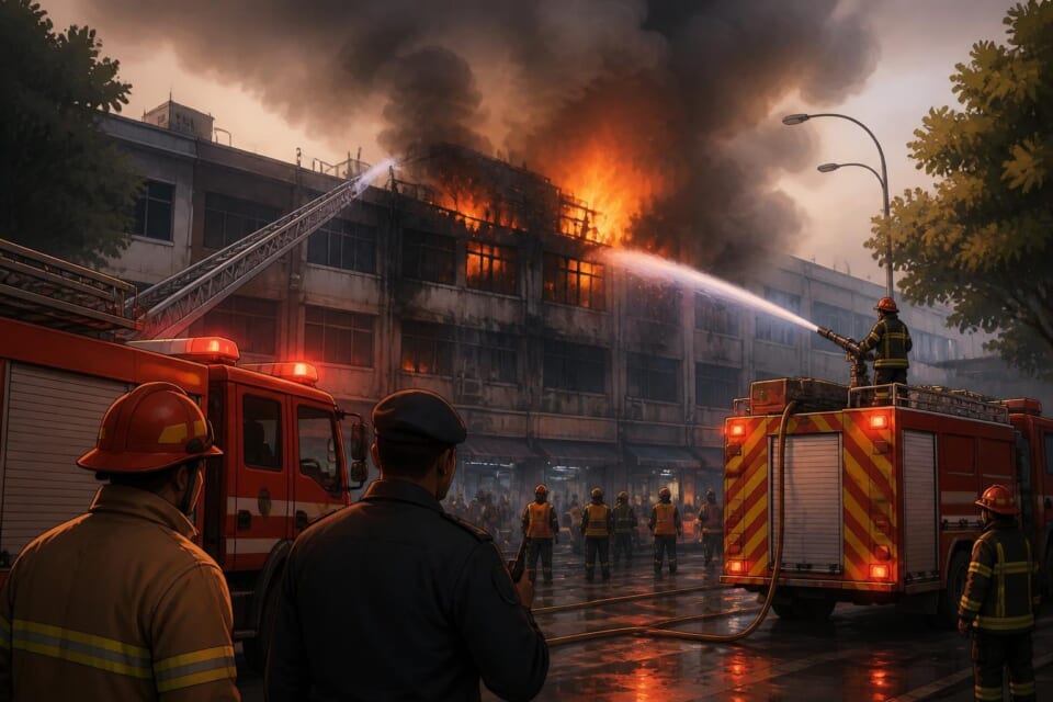 Fire Erupts and is Contained in Islamabad’s G-9 Markaz