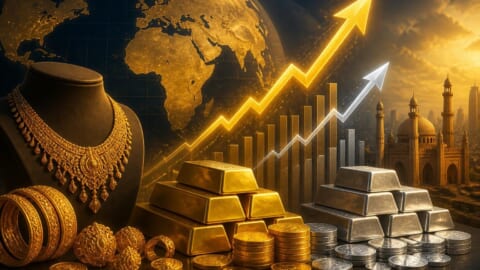 پاکستان میں سونے کی قیمت بلند ترین سطح پر، چاندی بھی ریکارڈ بلندی پر