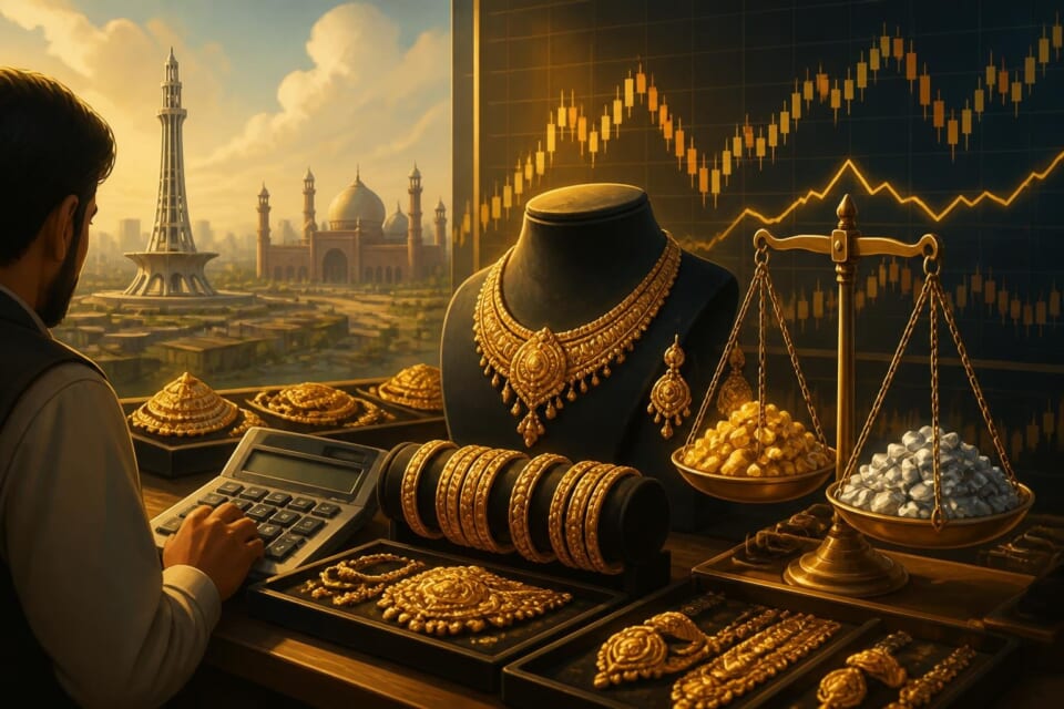 Gold Price Drops by Rs1,400 Per Tola in Pakistan