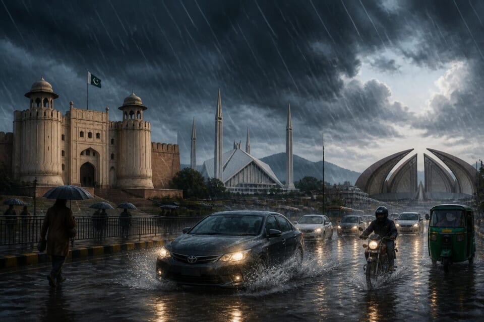 Heavy Rain Hits Lahore, Islamabad, and Rawalpindi; Weather Alert Issued for Lahore