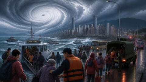 Hundreds of Thousands Evacuated as Typhoon Bavi Approaches China