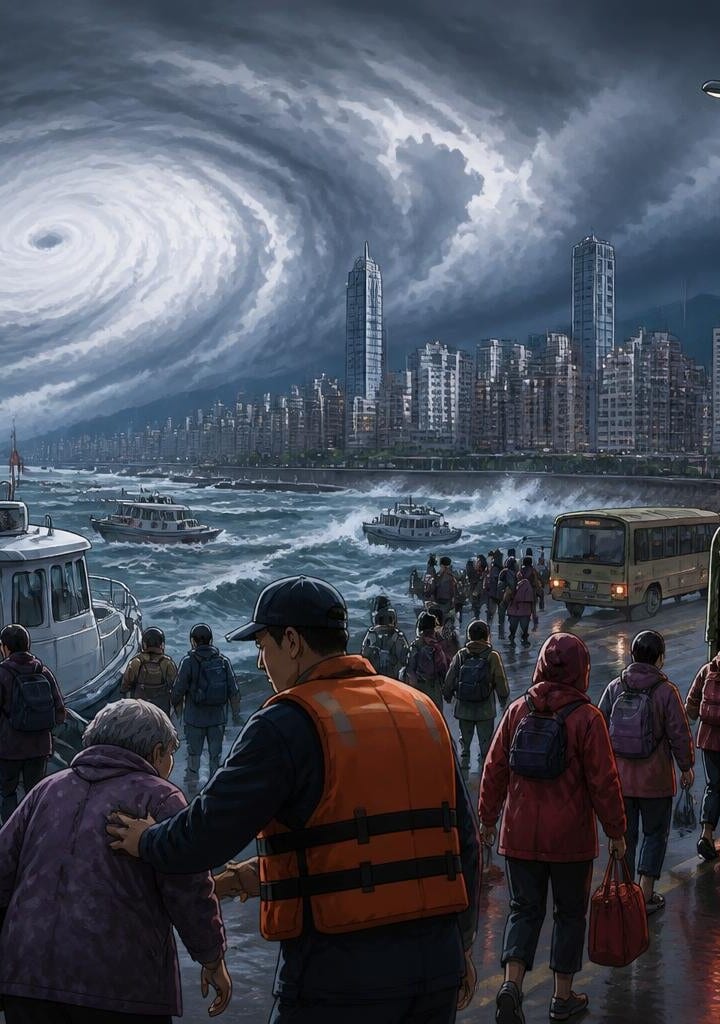 Hundreds of Thousands Evacuated as Typhoon Bavi Approaches China