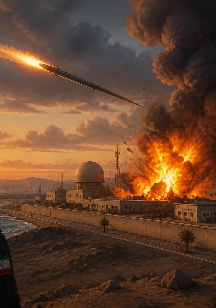 Iran Claims US-Israeli Projectile Hit Bushehr Military Headquarters
