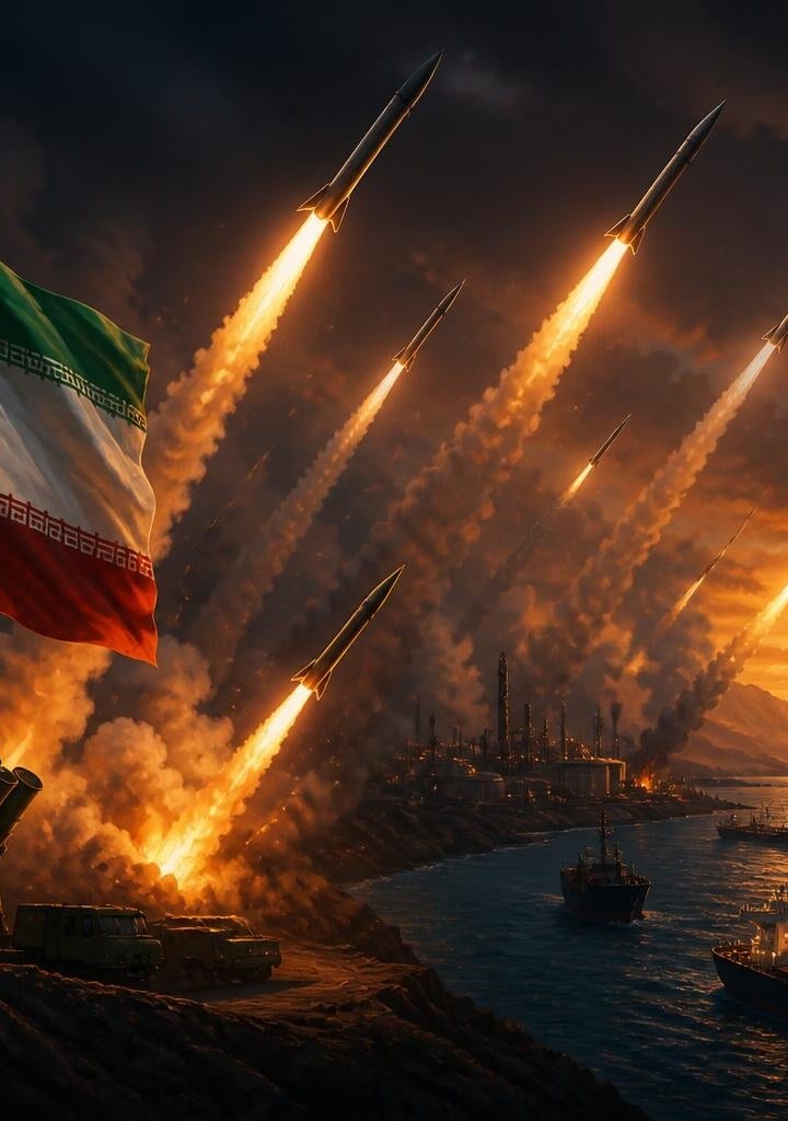 ایران کے میزائل حملوں سے شدید تباہی
