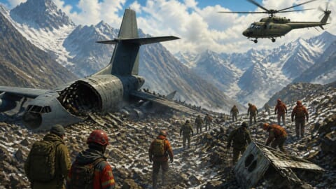 K-2 Cargo Plane Crashes, Search Operation Underway for Black Box and Five Missing Individuals