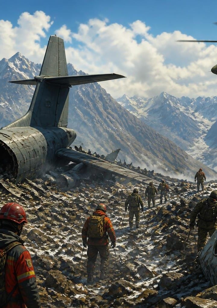 K-2 Cargo Plane Crashes, Search Operation Underway for Black Box and Five Missing Individuals