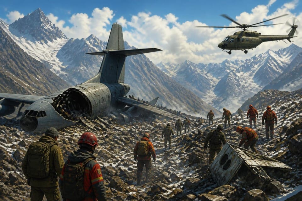 K-2 Cargo Plane Crashes, Search Operation Underway for Black Box and Five Missing Individuals